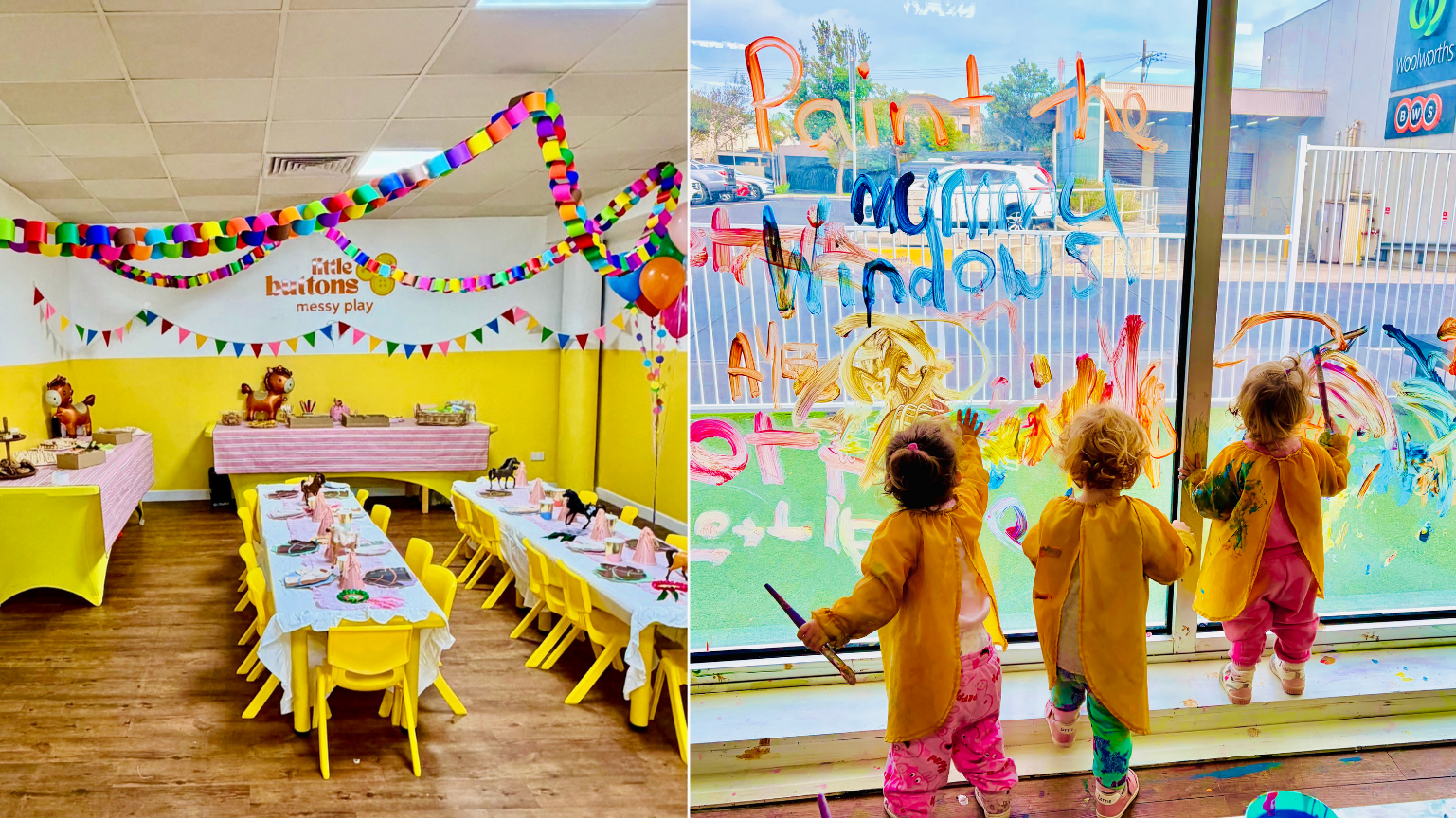 little buttons messy play parties, chelsea