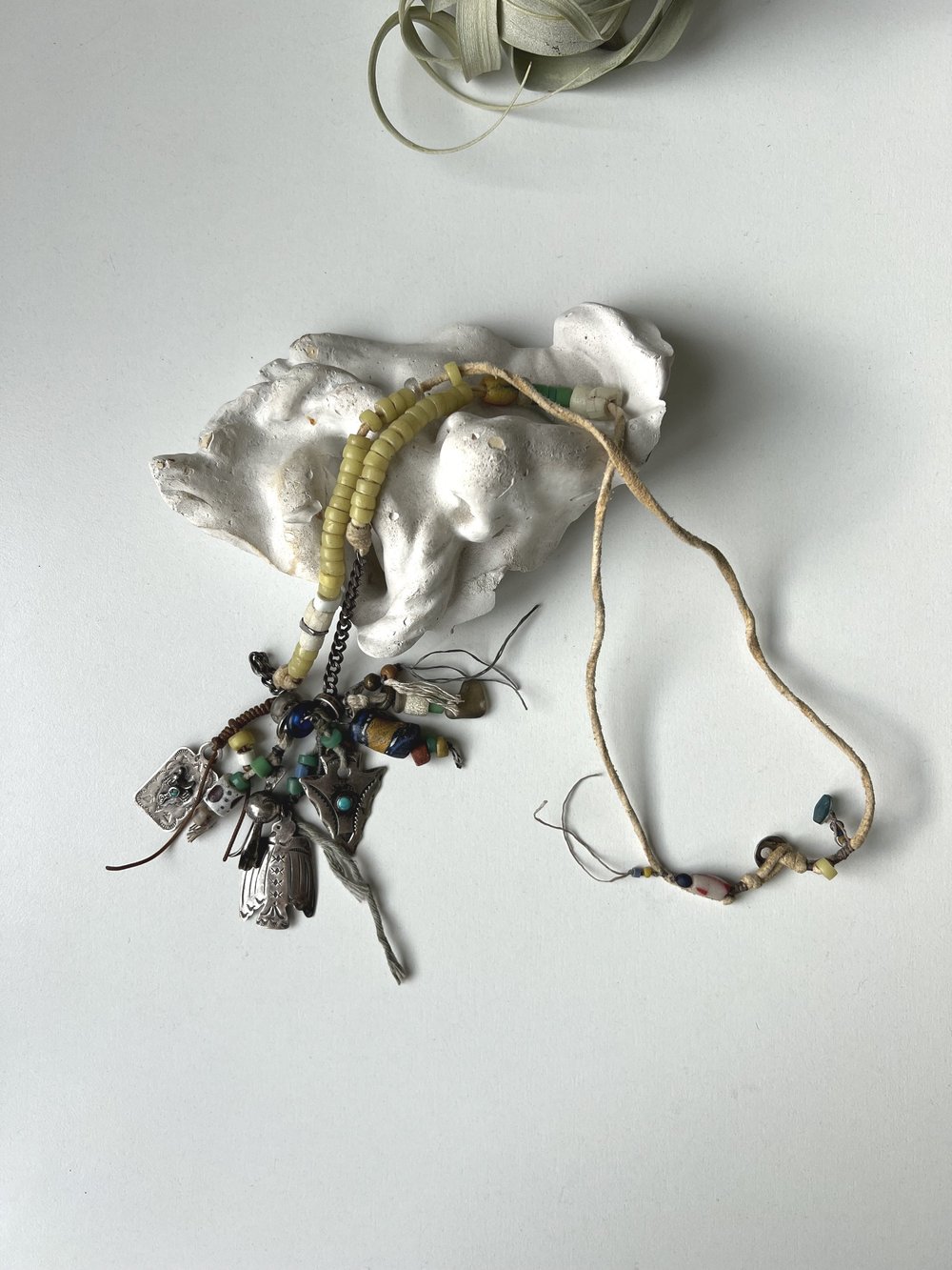 Vintage Navajo Charms and Beads Necklace - ヴィンテージナバホ 