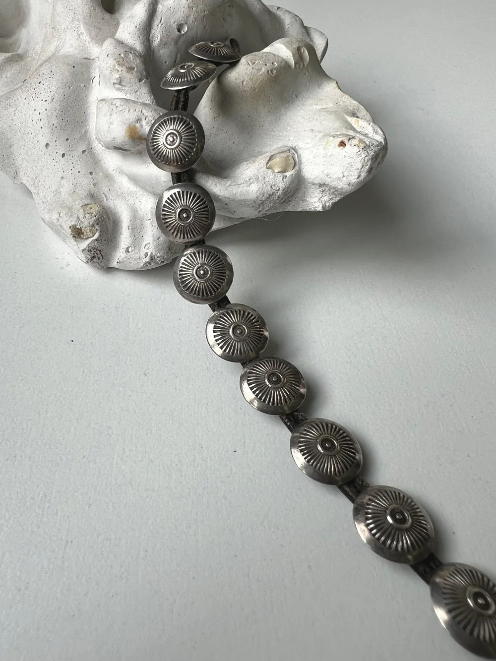 Native Silver Concho Bracelet 1 - ネイティブシルバーコンチョ 