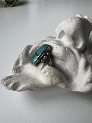 Turquoise Silver Sterling Ring - ターコイズシルバー