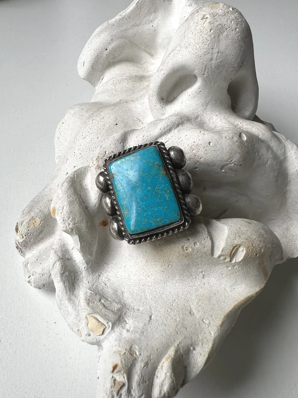 Larry Smith 6 Point Turquoise Ring - ラリースミス6ポイント 
