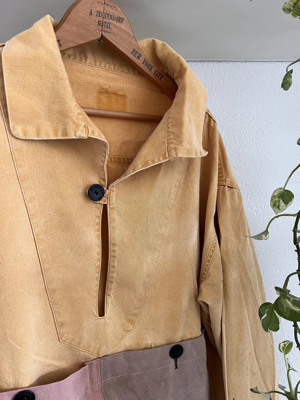 Vintage French fisherman vareuse shirt - yellow — Satoshi Kawamoto