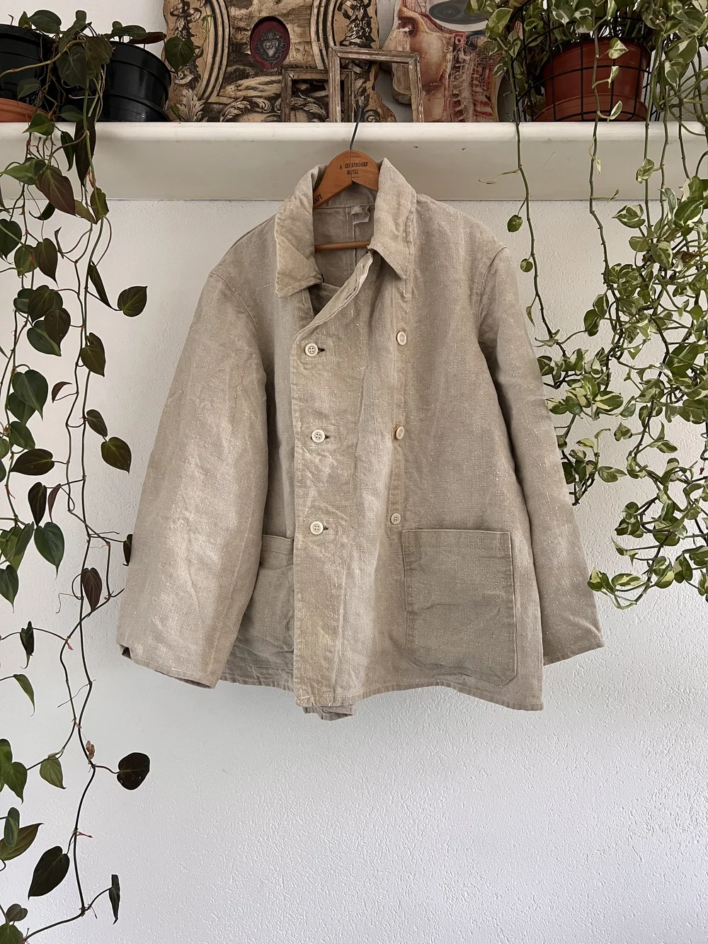 【vintage】80's Italy製fireman jacket 80's] Italian Vintage Fireman Type jacket size