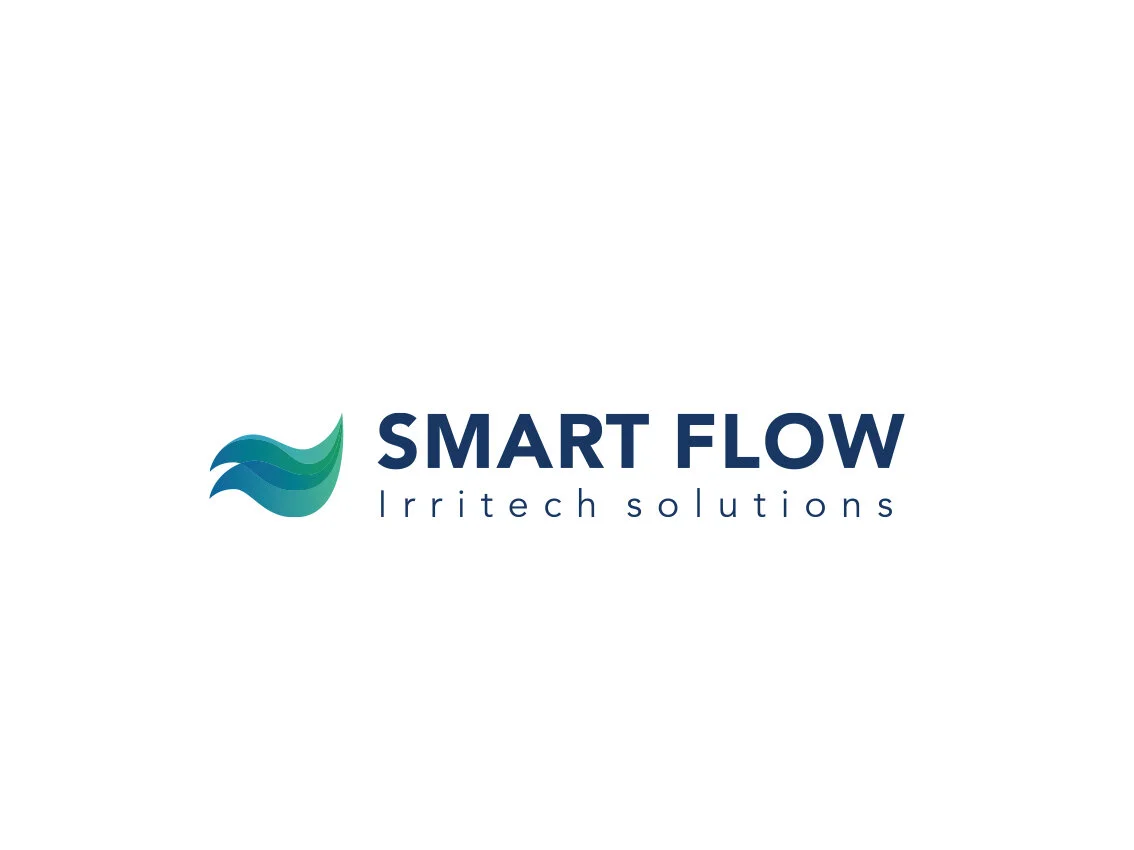  Conception et développement de l’identité visuelle (logo et charte graphique) de Smart Flow, une entreprise allemande de services et irrigation durables 