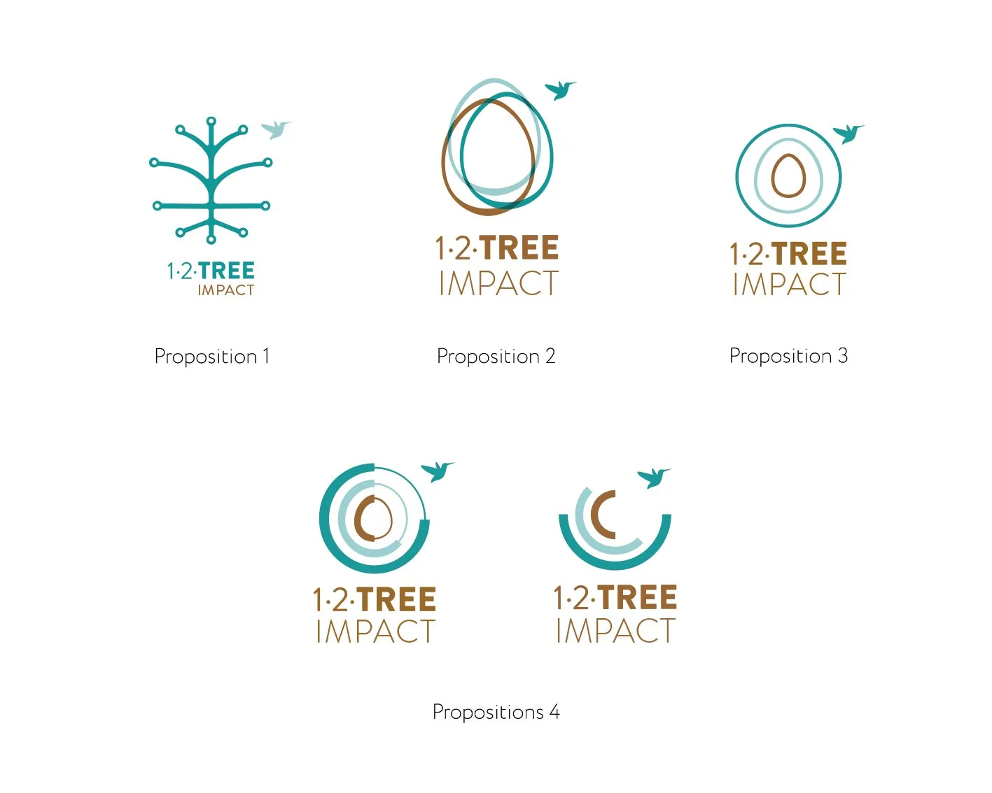  Extrait du travail de recherche derrière la conception de l‘identité visuelle (logo et charte graphique) de 12Tree Impact 