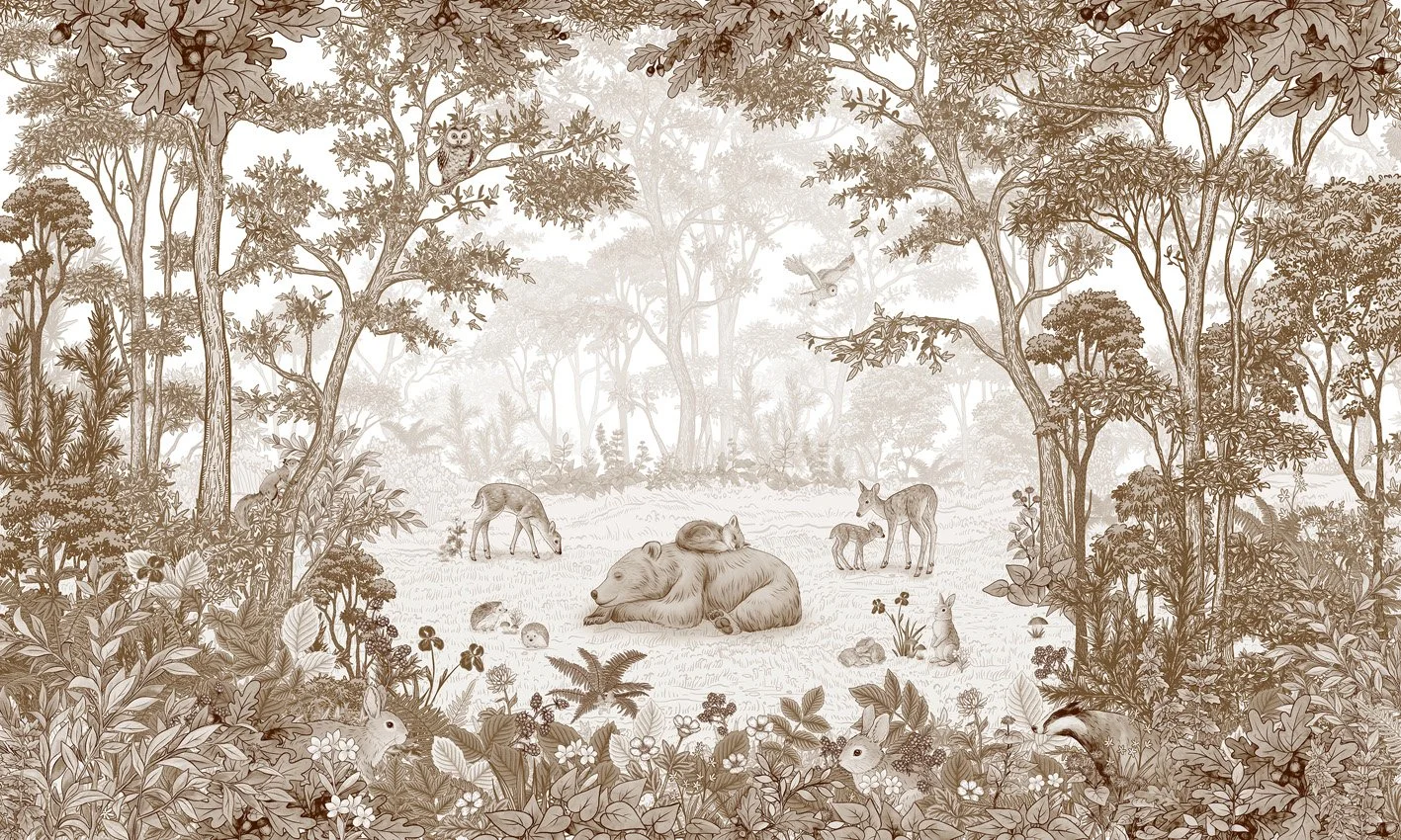 Sleepy Bear - Sepia