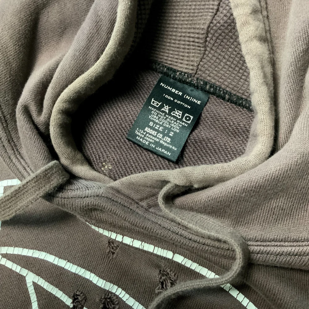Number (N)ine Bullet Hole Shield Hoodie — M5Archive
