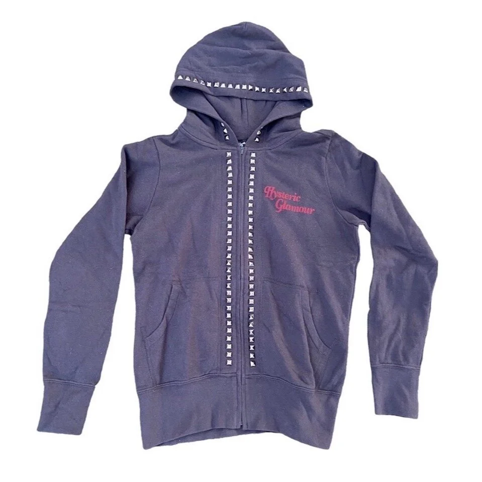 Hysteric Glamour Studded Zip-up Hoodie — M5Archive