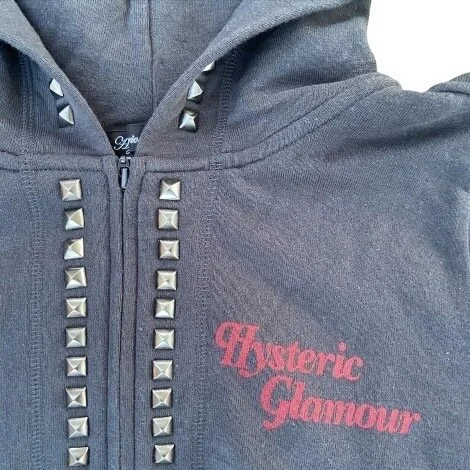 Hysteric Glamour Studded Zip-up Hoodie — M5Archive