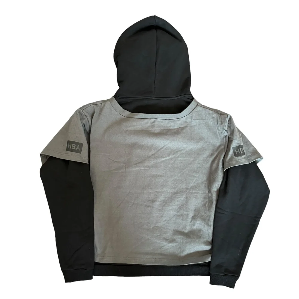 【SATIIIZ】Erriff Hood Layered Sweatshirt Hood By Air Layered Hoodie — M5Archive