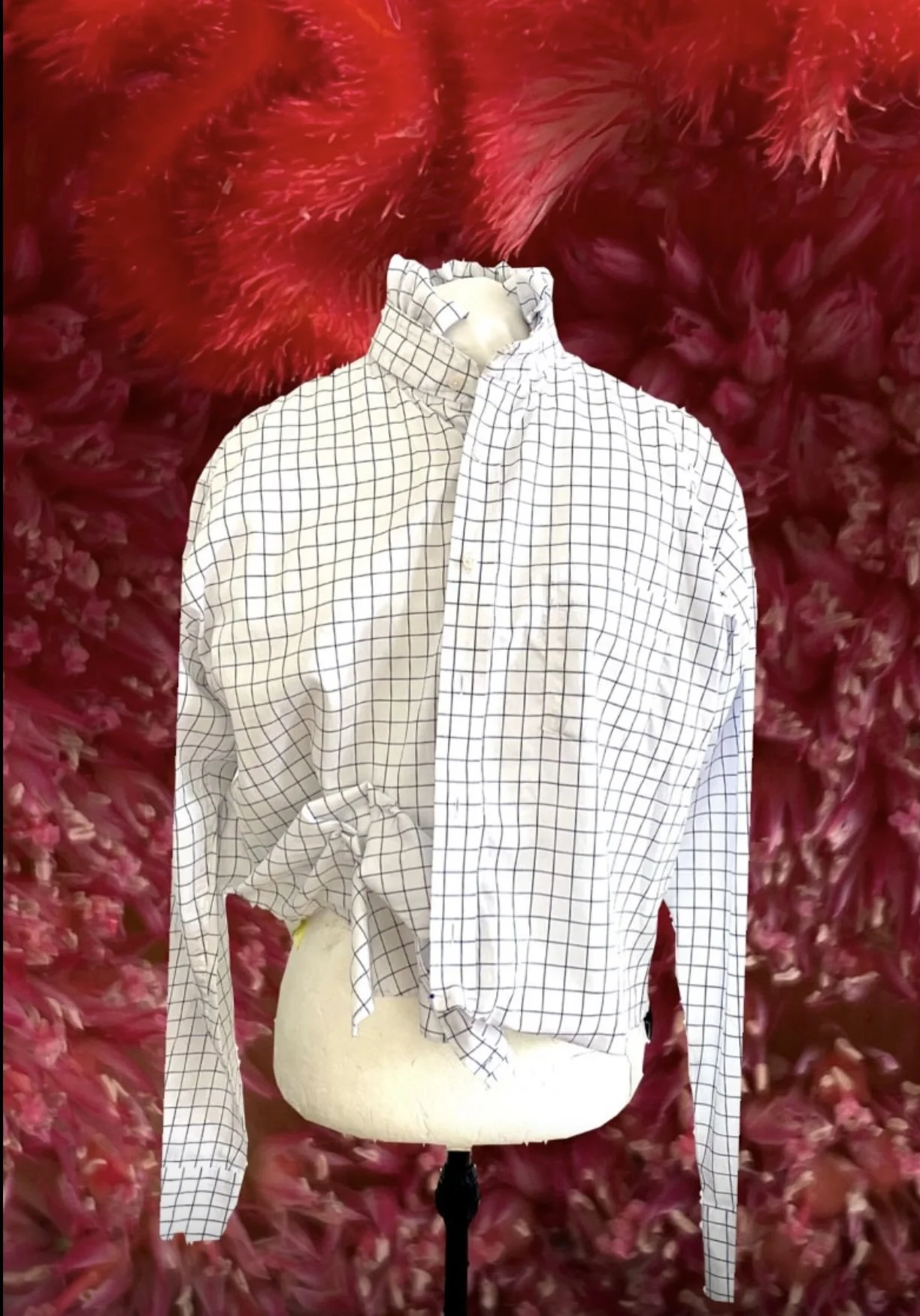 Ruffles or Ridges, you decide (white/blue grid)