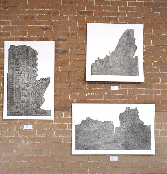 Etchings - installation view