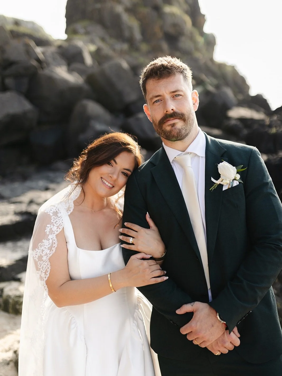 A few frames from Carolina &amp; Ben&rsquo;s day 🤍 relaxed, intimate, iconic. 

Vendors: 

Photography - @shannonmullanphoto 
Florals - @petallanefloralboutique 
Dress - @sixstories 
Suit - @kenyoungclothing 
Make-up - @megabeautynorthcoast 
Groom&r
