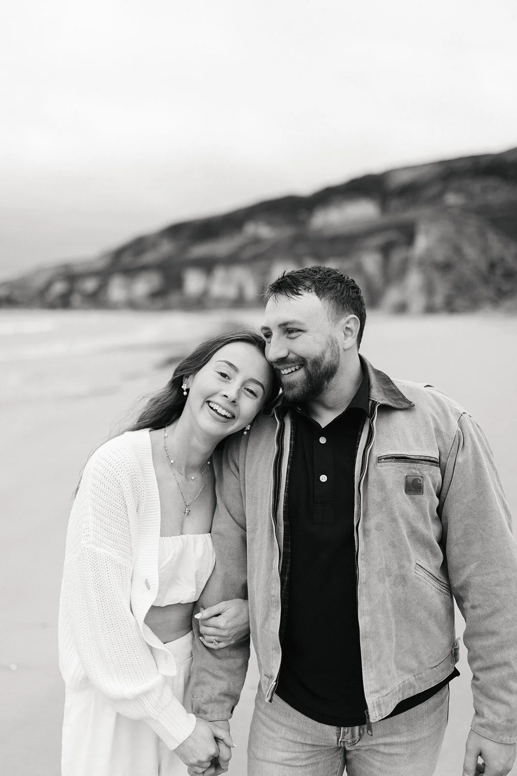 Whiterocks Beach engagement photos