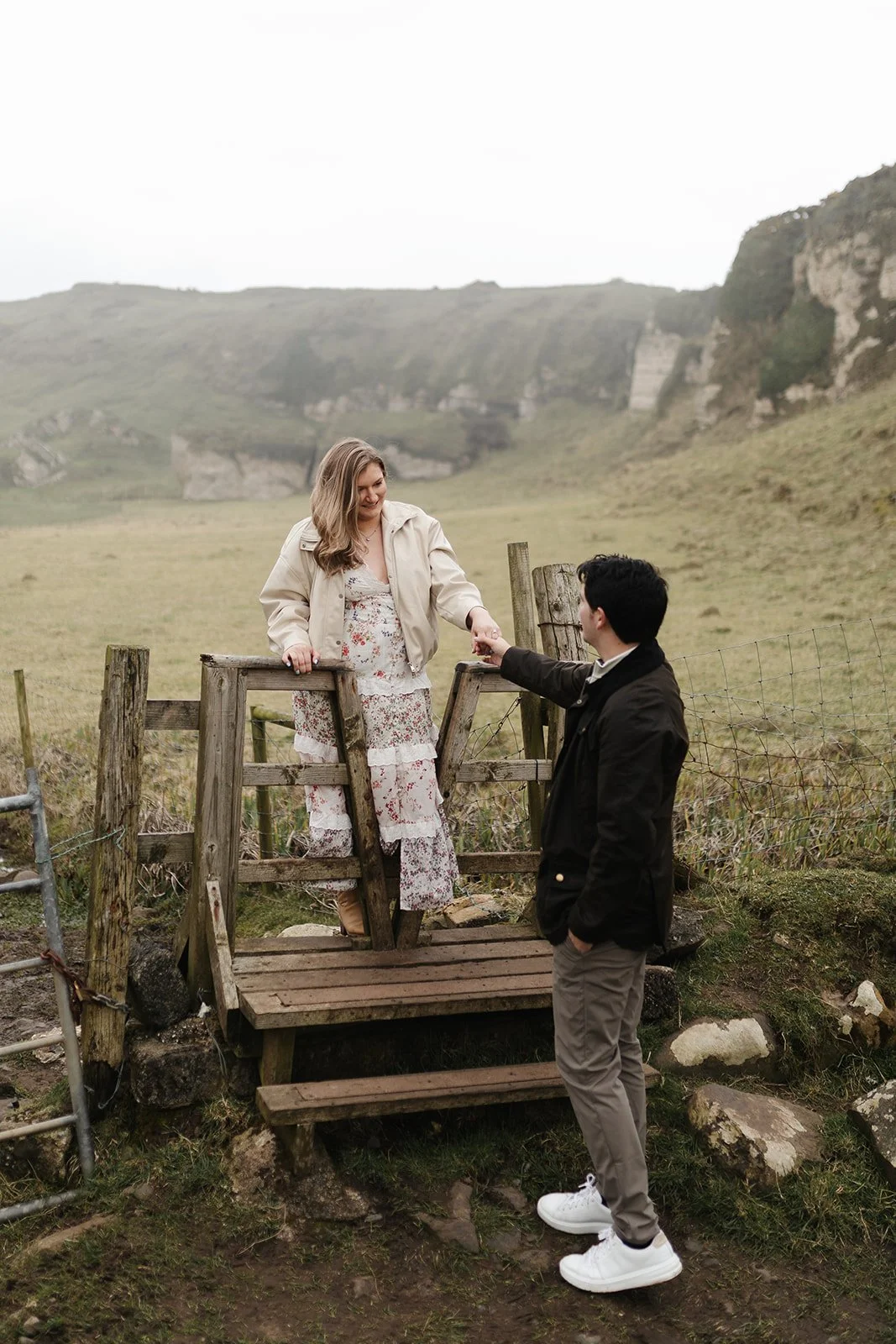 romantic Irish engagement shoot