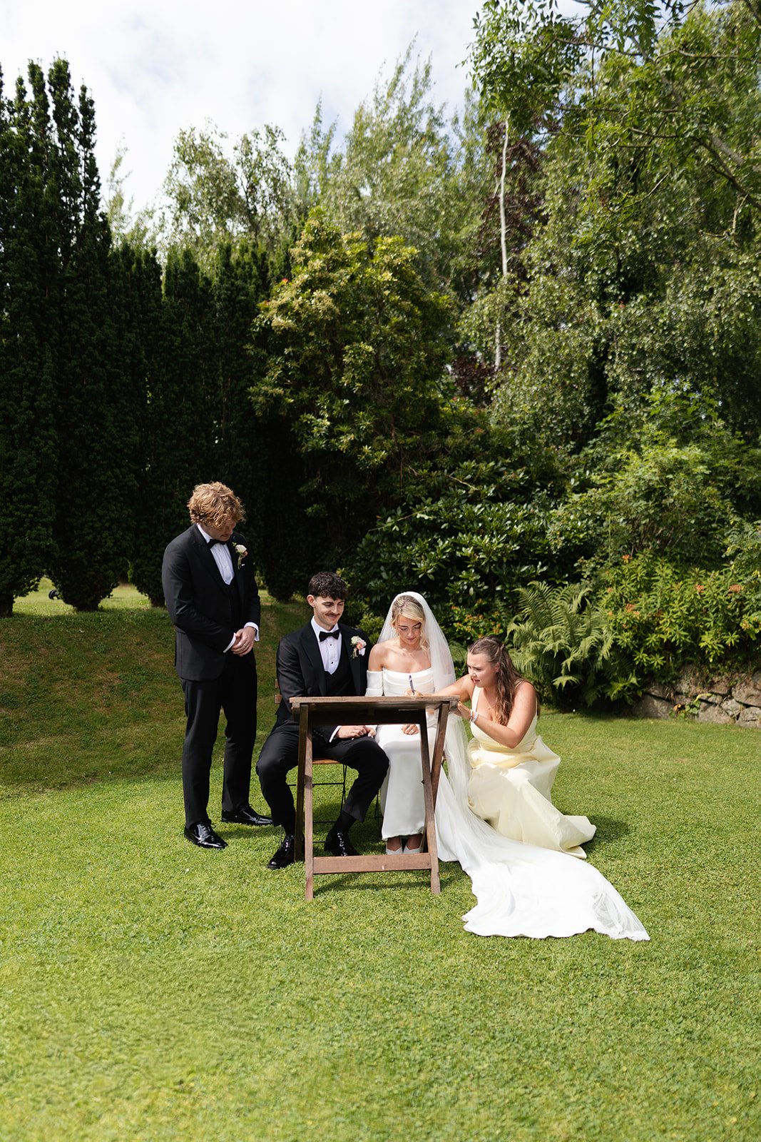 Outdoor Irish Wedding ceremony at Limepark