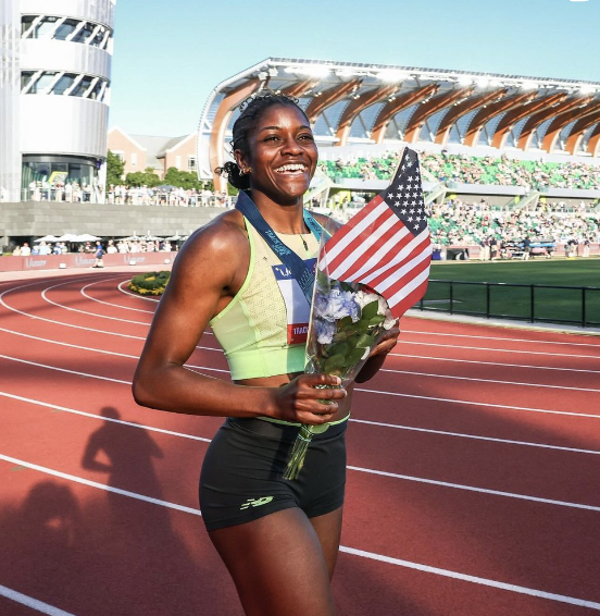 Kendall Ellis will be representing the USA in the 2024 Olympics running the 400 m her record is 49.46!!!!!