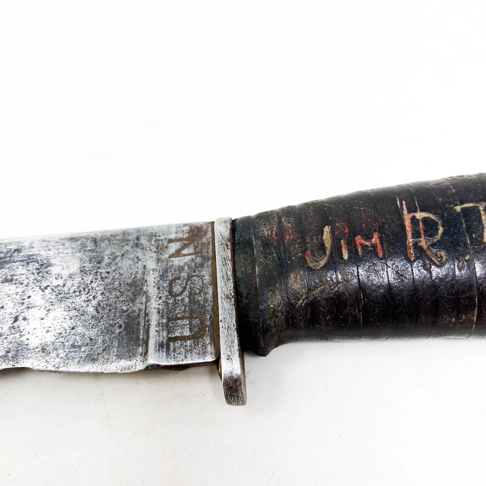 WWII U.S. Navy 'RH PAL 35' Theater Made Customized Knife with