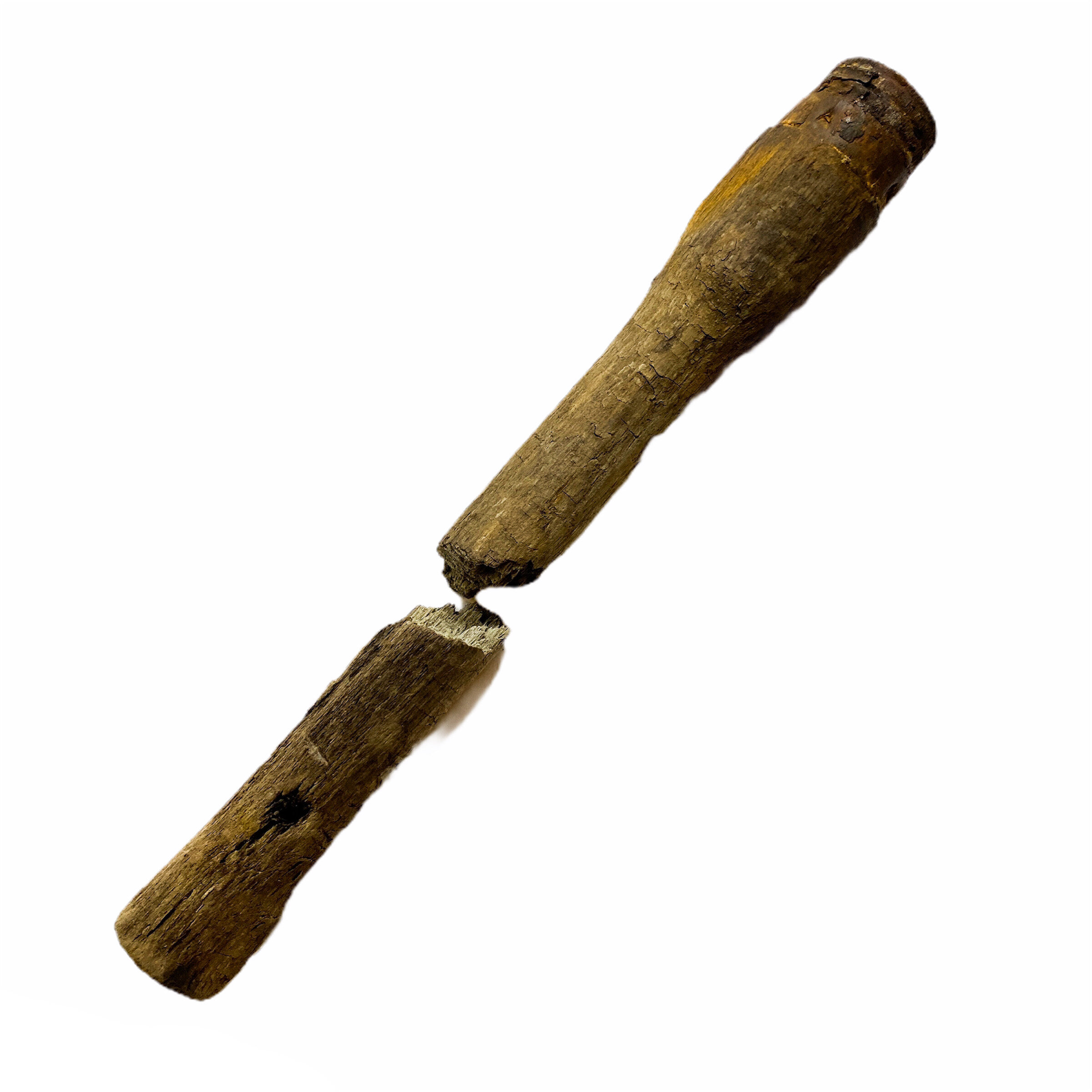 WWI Battlefield Dug German Wooden Percussion Grenade Stick #02