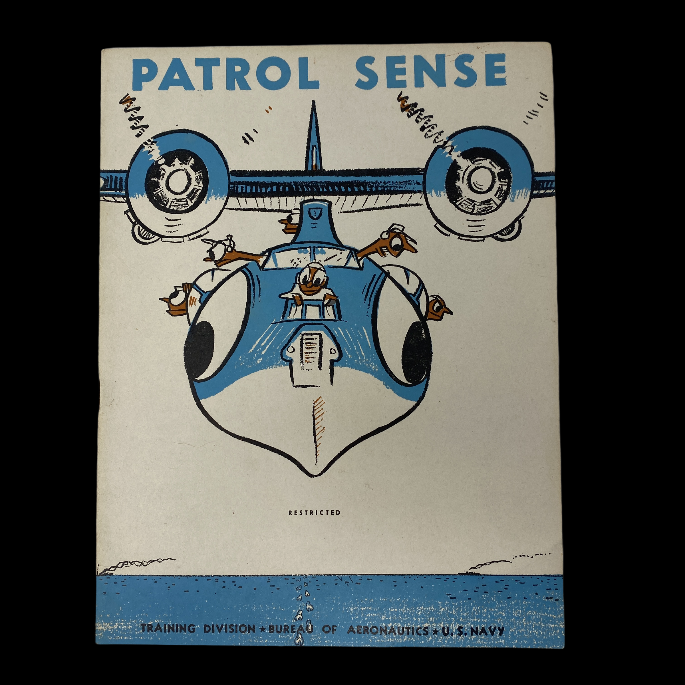 Early War 'RESTRICTED' 1943 Aircraft Pilot and Crew "Patrol" Training Booklet