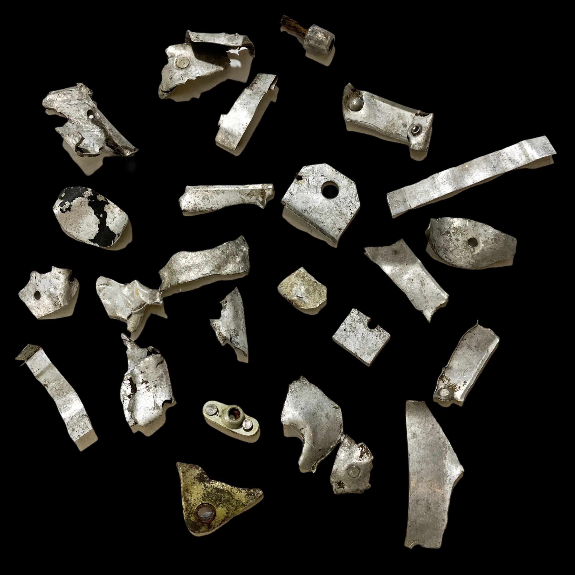 1 'Randomly' Selected German WWII Luftwaffe Ju-87 Small Micro Wreckage Fragments