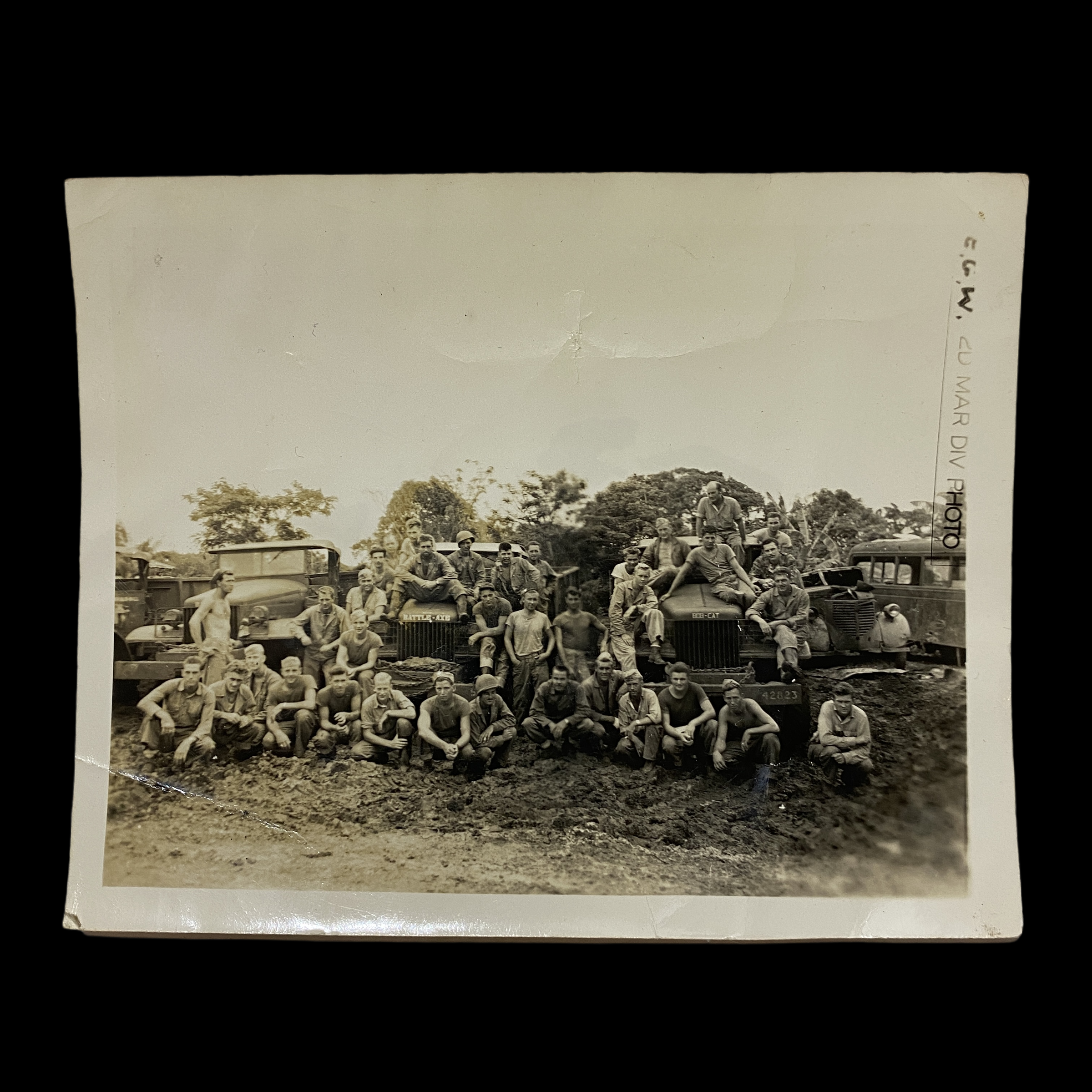 Original WWII Era 2nd Marine Division Photograph - Pacific Theater