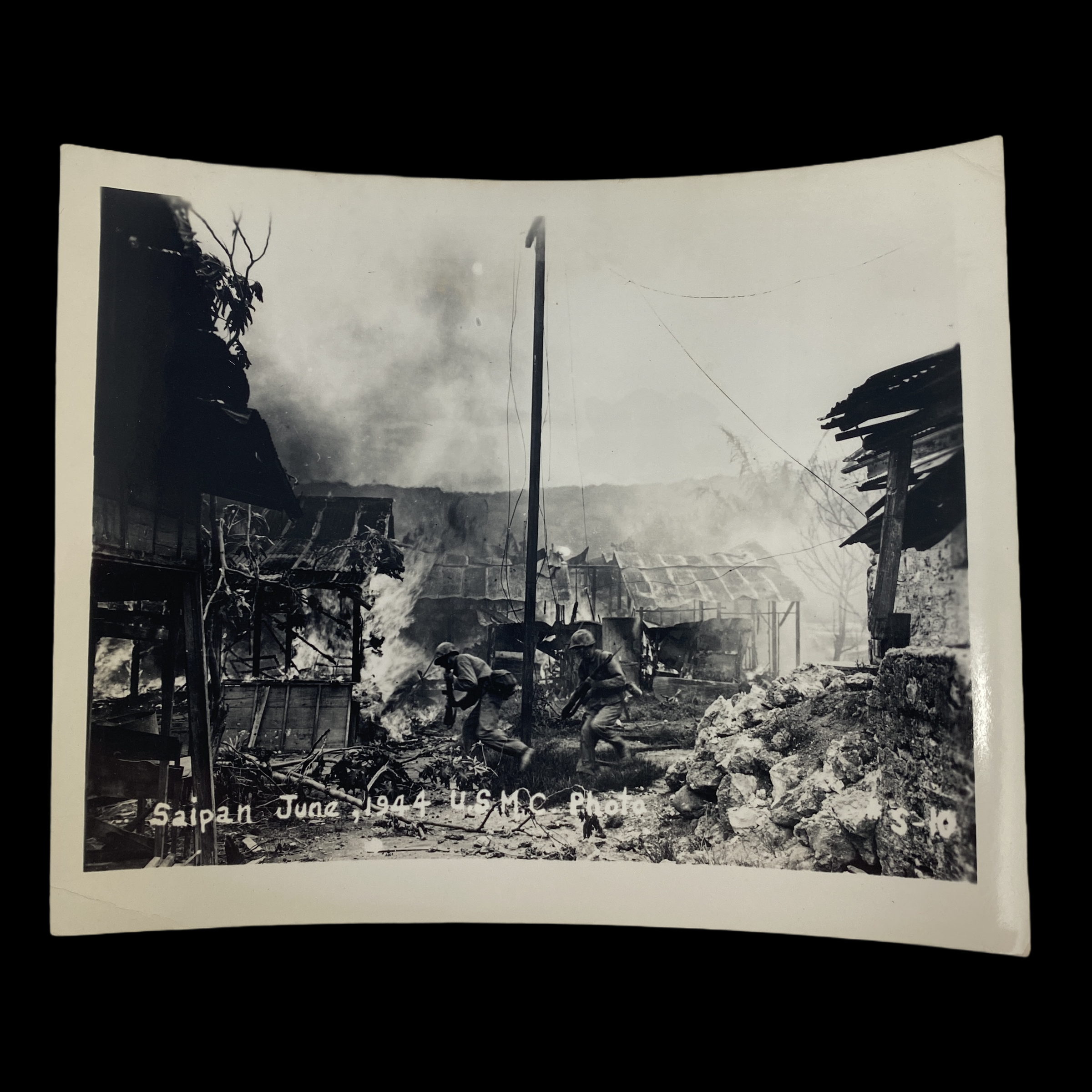 "Saipan, June 1944" - Original World War II Era U.S.M.C. Photograph (FREE SHIPPING)