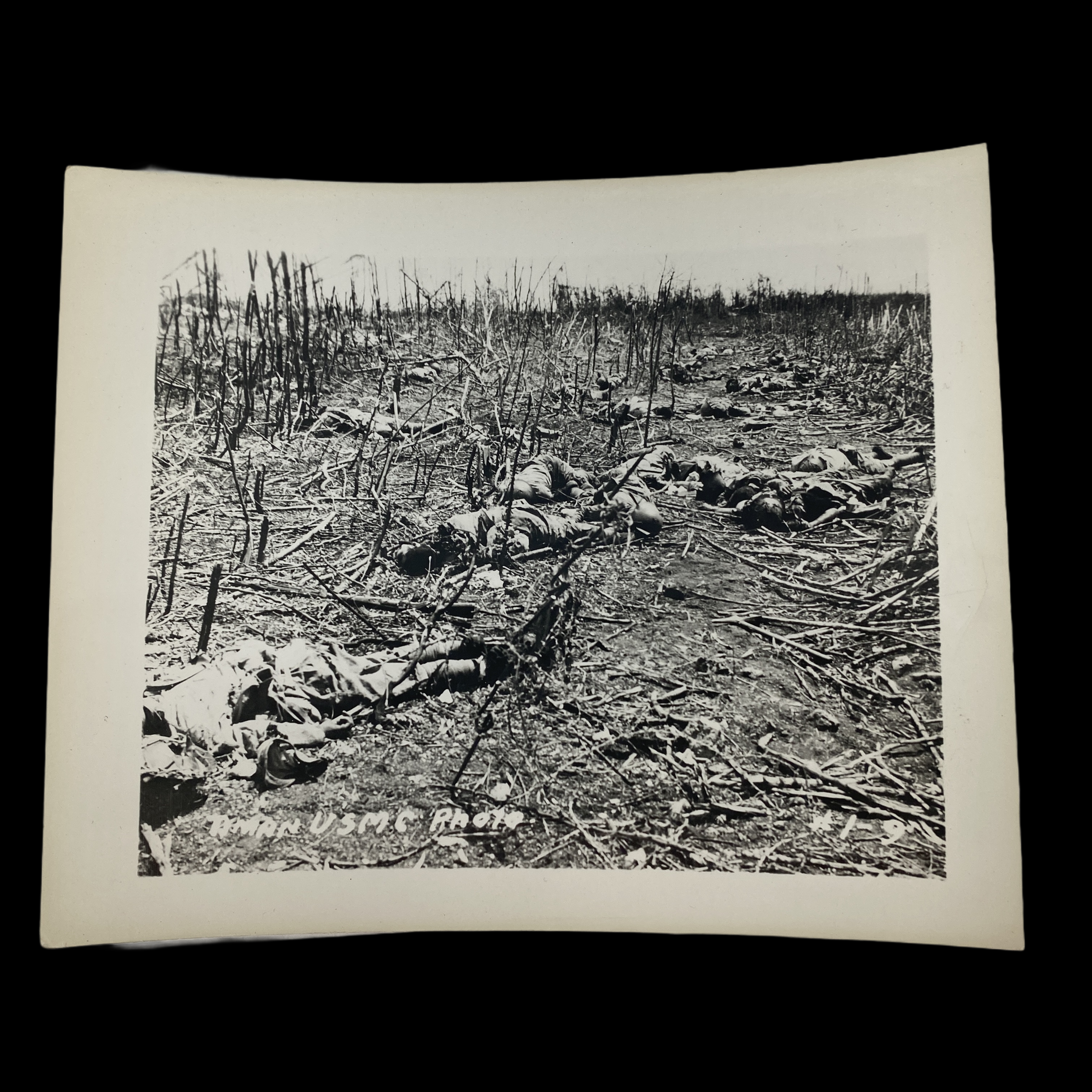 "Tinian KIA Japanese Soldier" - Original World War II Era U.S.M.C. Photograph (FREE SHIPPING)