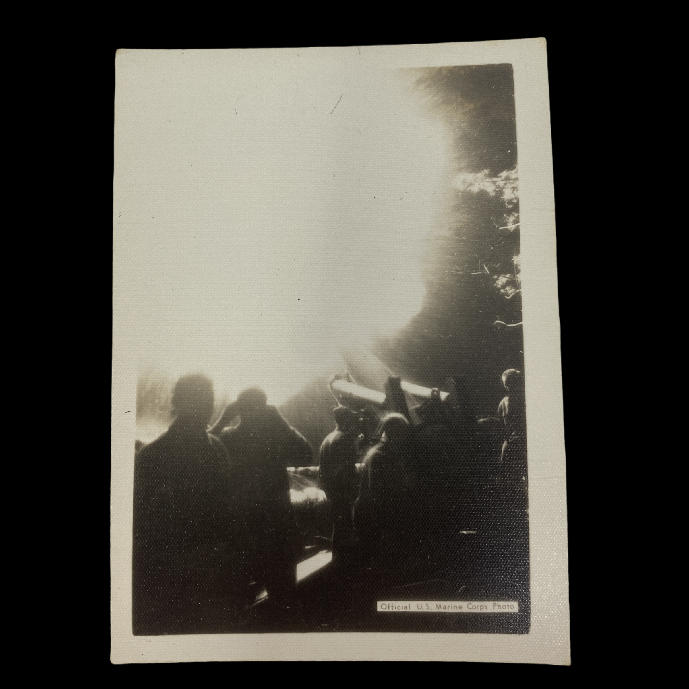 "Artillery Barrage" - Original World War II Era U.S.M.C. Photograph (FREE SHIPPING)