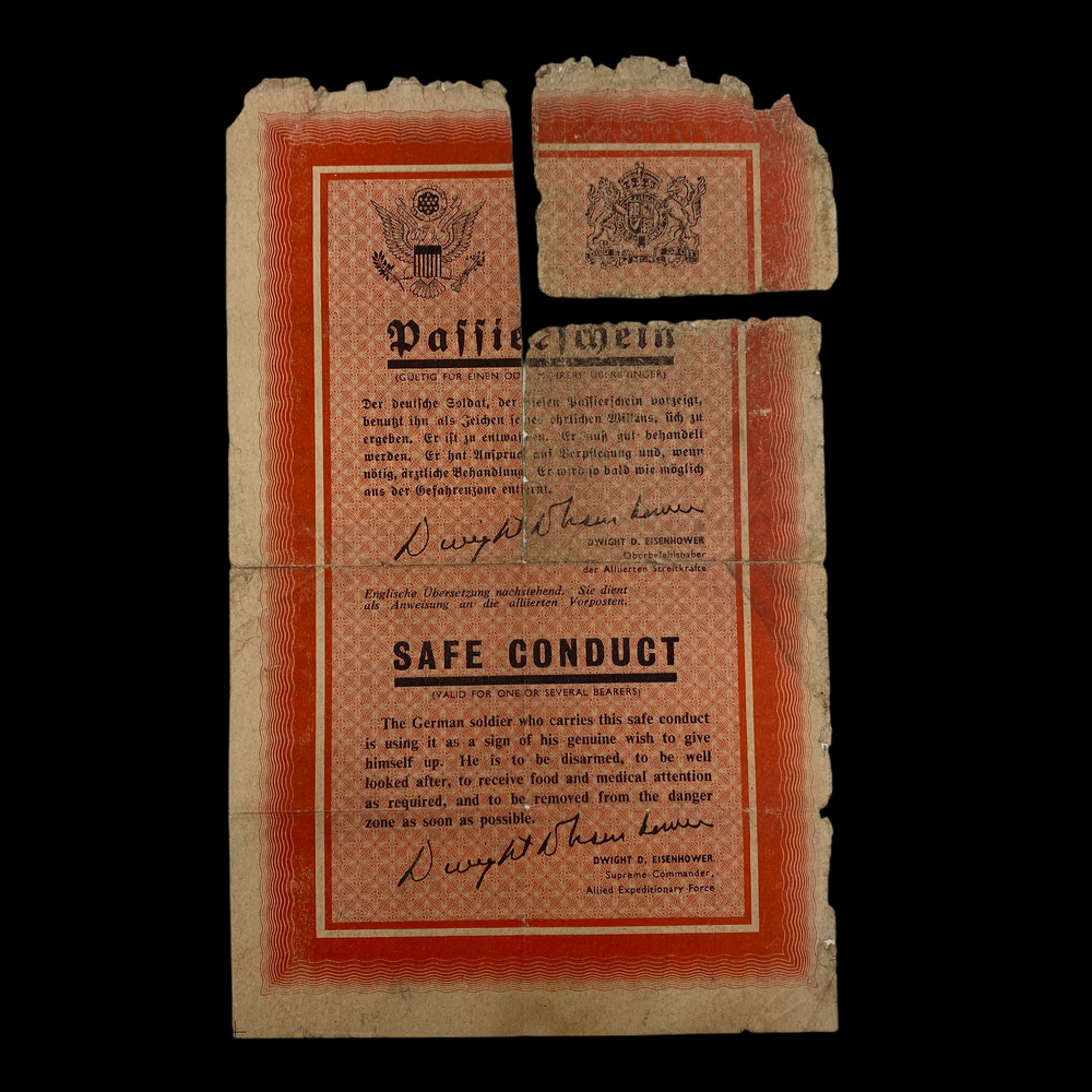 WWII 1945 German POW Revised "Cologne Story" US-British Surrender SHAEF  Leaflet — Premier Relics