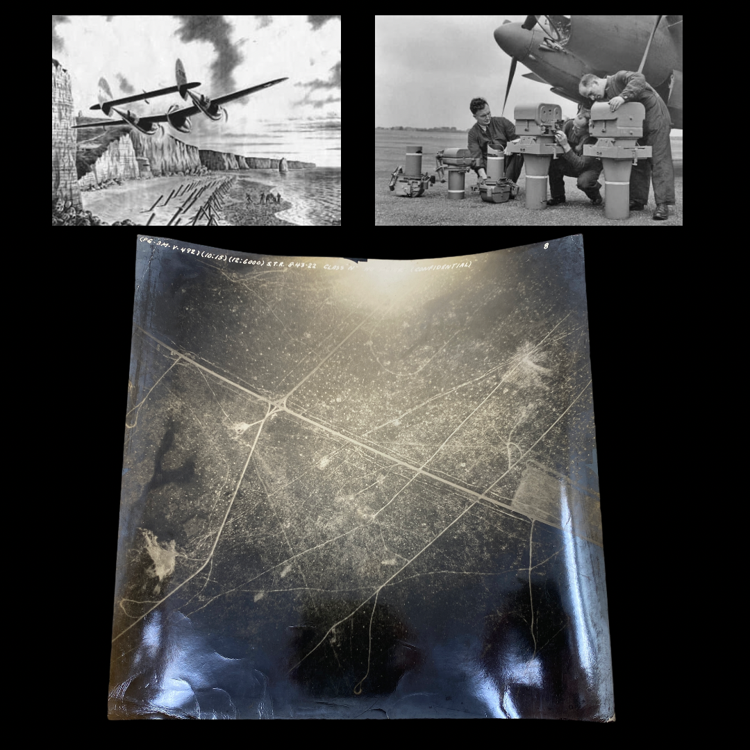 WWII Aerial Photograph 33rd Photo Recon Squadron CONFIDENTIAL Sgt. Wroblewski 