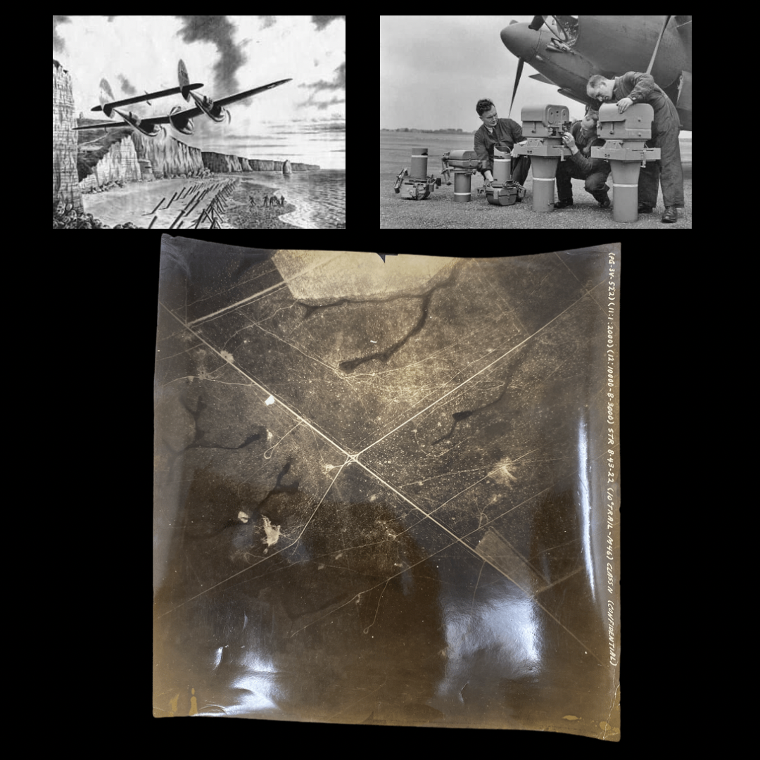 WWII Aerial Photograph 33rd Photo Recon Squadron CONFIDENTIAL Sgt. Wroblewski