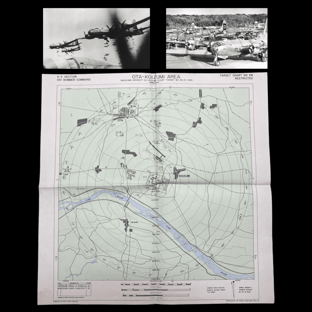 RARE! WWII 1945 Lt. Rix B-29 Navigator XXI Bomber Command KOIZUMI