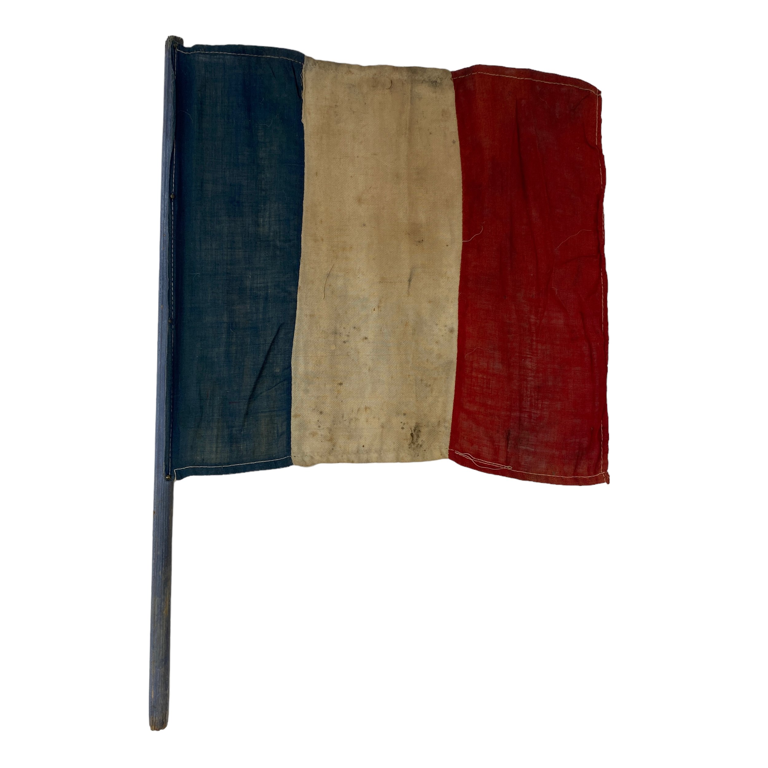 VERY RARE! WWII Bourges France Hand Sewn September 1944 French Liberation Flag — Premier Relics