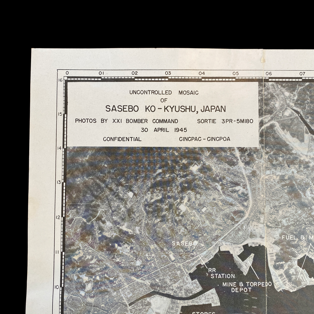 RARE! WWII 1945 XXI Bomber Command SASEBO KYUSHU JAPAN B-29