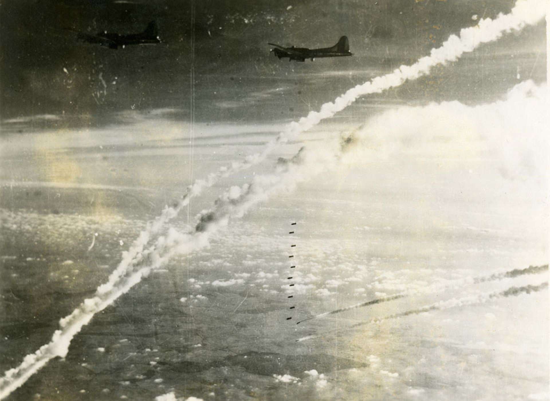 B-17s Dropping Smoke Markers - James Linn.jpg