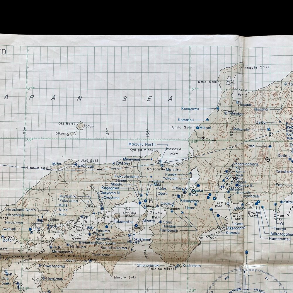 VERY RARE! WWII May 1945 Mainland Japan Japanese Airfield