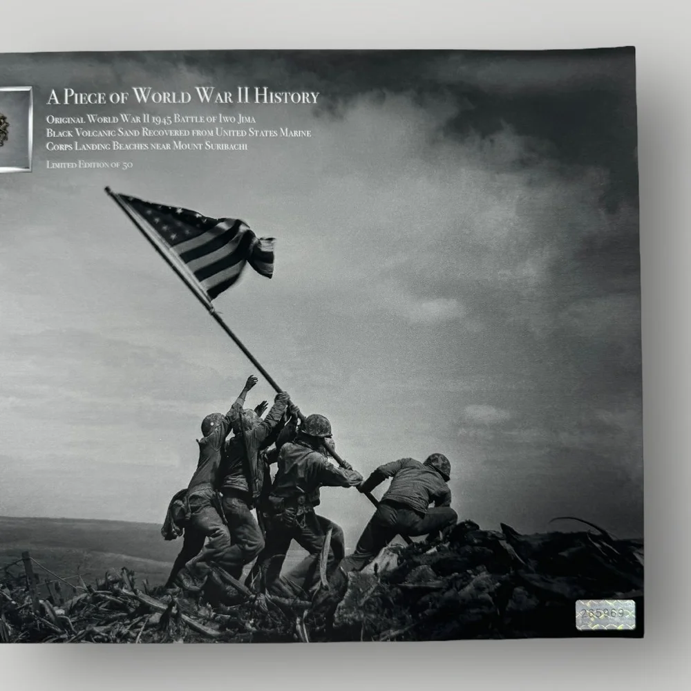 Authentic 1945 Iwo Jima WWII U.S. Marine Corps Volcanic Landing