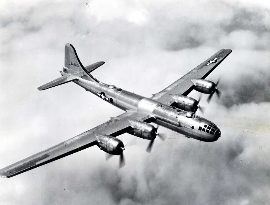 B-29-flying-unmarked-showing-blisters.jpg