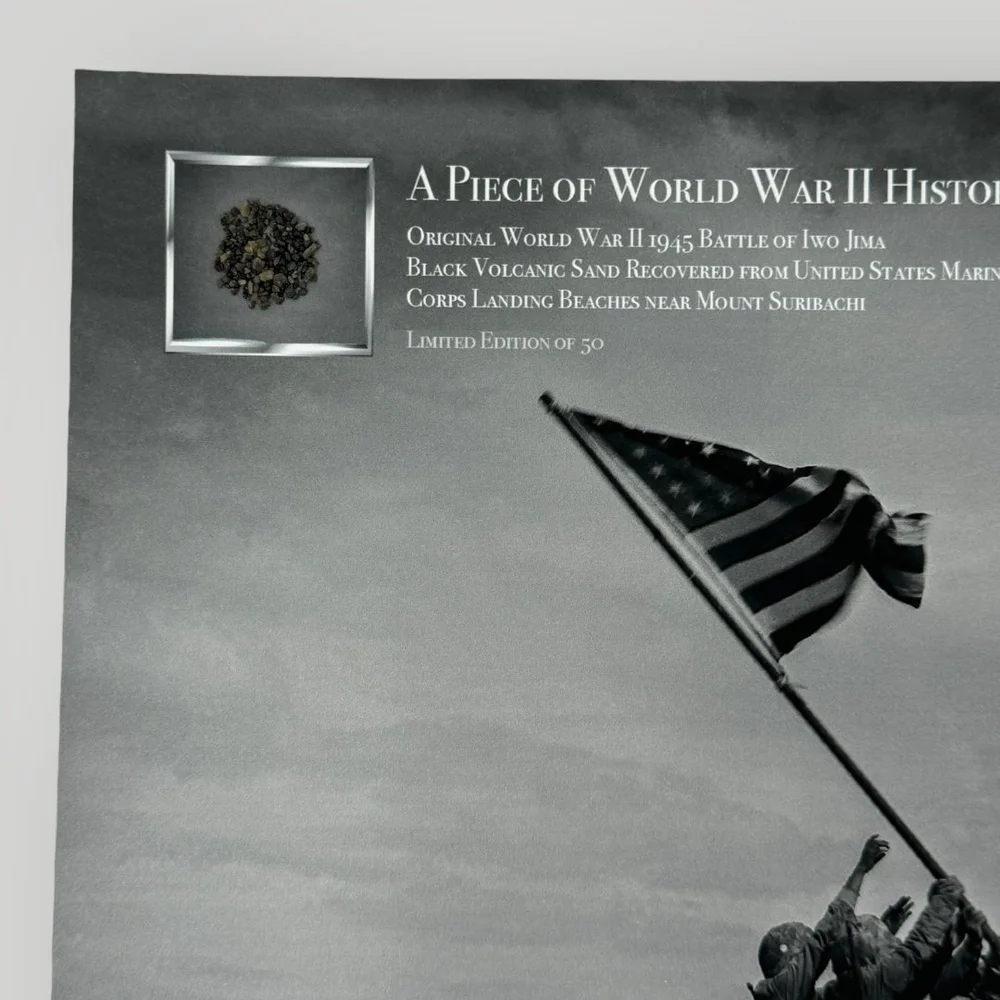 Authentic 1945 Iwo Jima WWII U.S. Marine Corps Volcanic Landing