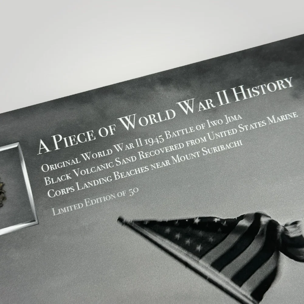Authentic 1945 Iwo Jima WWII U.S. Marine Corps Volcanic Landing