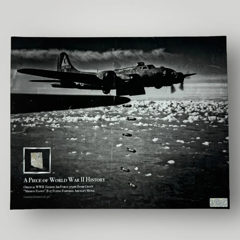 Authentic WWII 8th Air Force 379th Bomb Group “Mission Flown” B-17