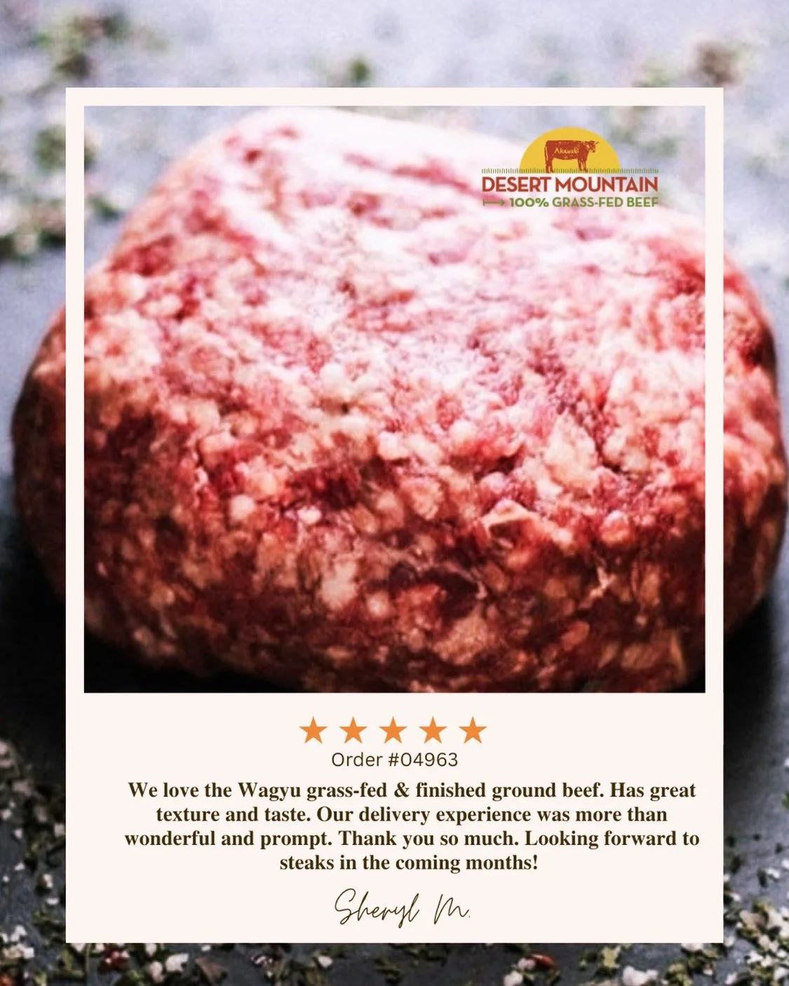 ⭐⭐⭐⭐⭐

&ldquo;Great texture and taste&hellip; delivery was more than wonderful and prompt.&rdquo;

From our Idaho ranch to your family&rsquo;s table &mdash; 100% grass-fed &amp; finished Wagyu, raised with intention.

Steaks coming soon&hellip; and w