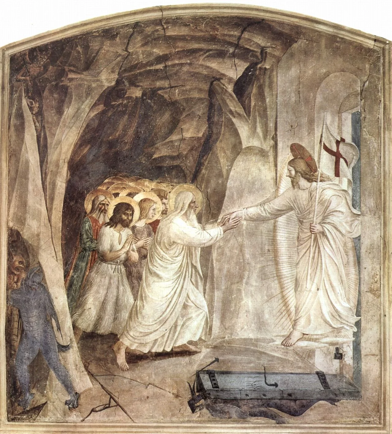 The Harrowing of Hell by Fra Angelico, c. 1430