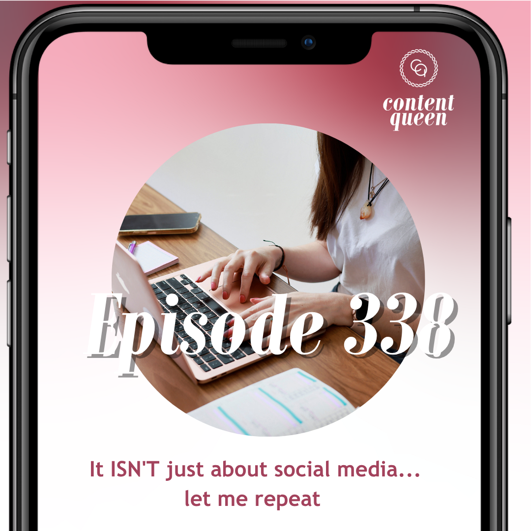338: It isn't just social media... let me repeat 