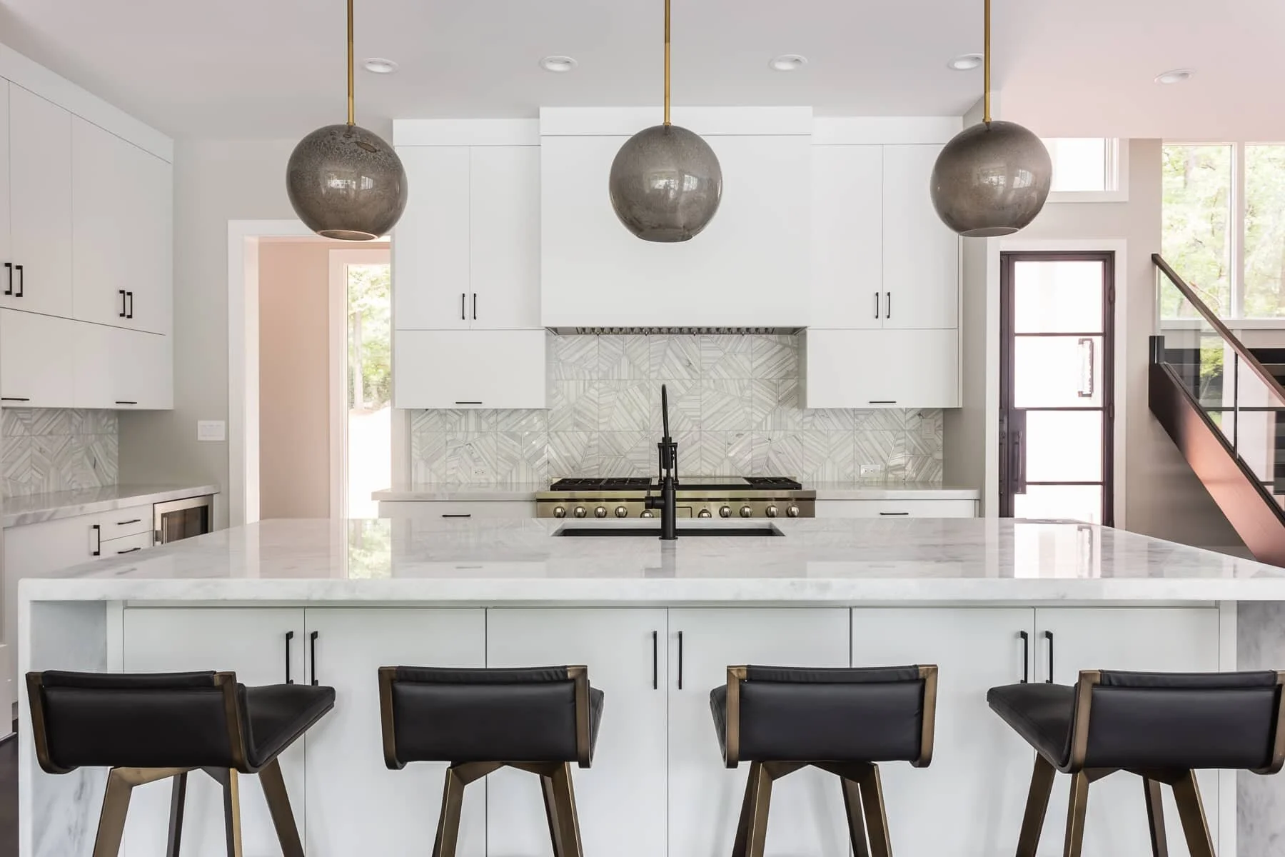 Modern Geometric Kitchen Remodel by Hampton Kitchens project photo