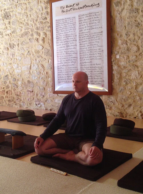 Picture on retreat in Plum Village with Zen Master Thich Nhat Hanh in France in 2014 – a community of engaged Buddhism who practice the art of mindful living.