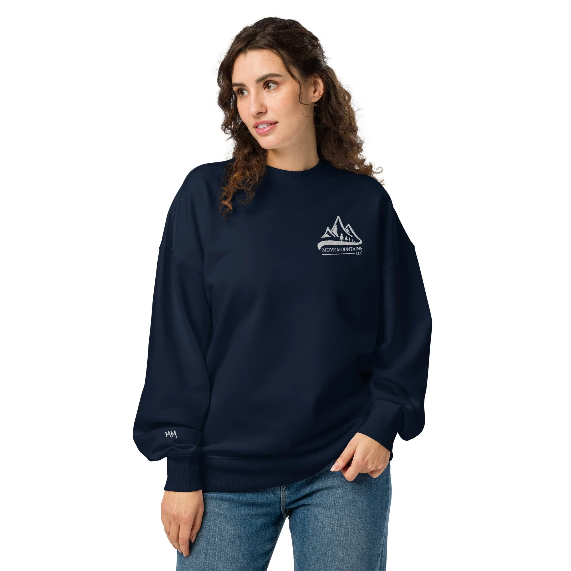 unisex-organic-oversized-raddler-2.0-sweatshirt-french-navy-front-69d5cd1fbf0cb.jpg