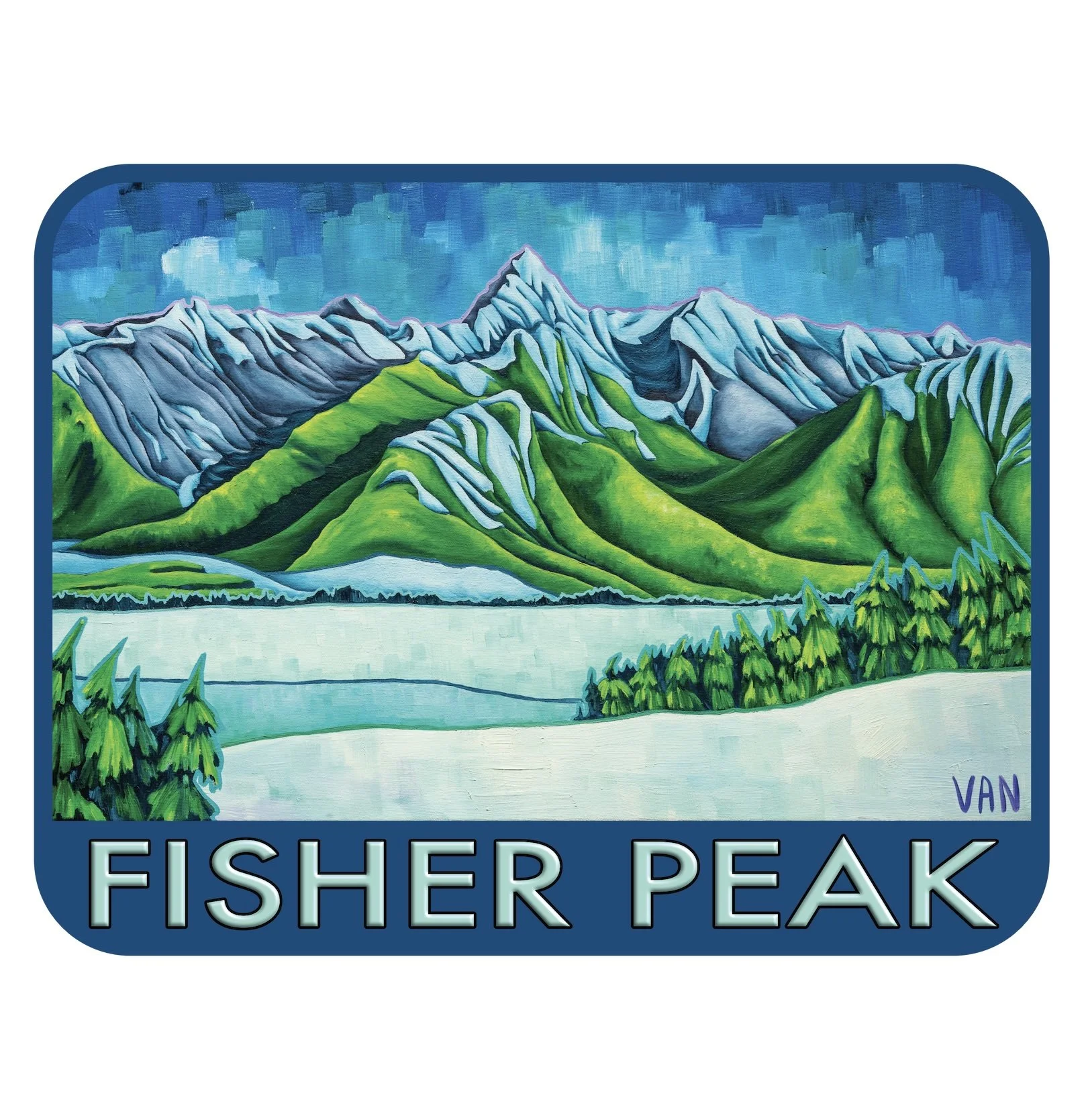 Fisher Peak - STICKER