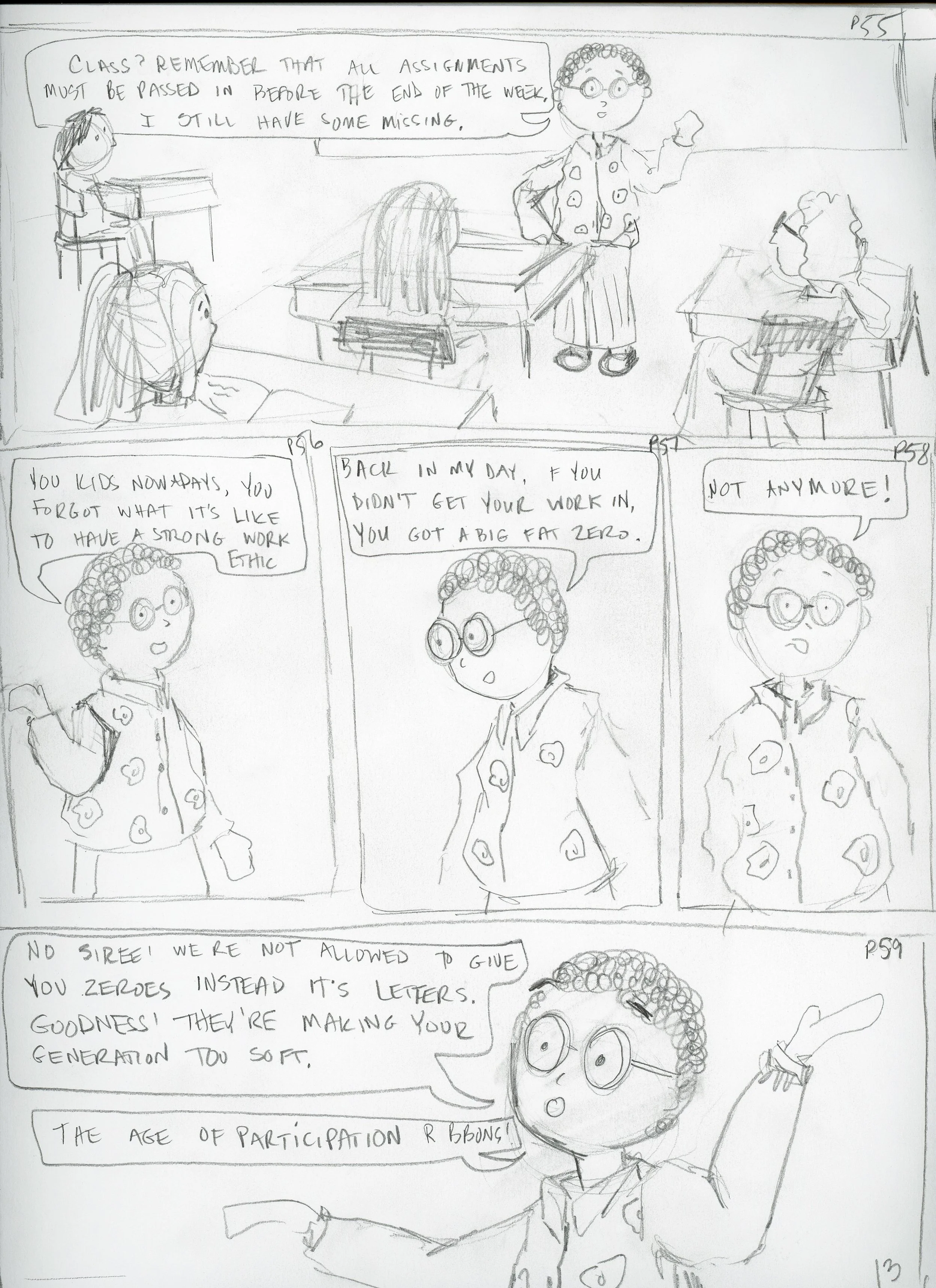 Page 13, Panels 55-59